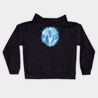 Winter landscape. Snow and ice Kids Hoodie